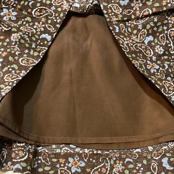 &merci Floral Ruffle Cotton Blouse - Brown - Picture 10 of 16